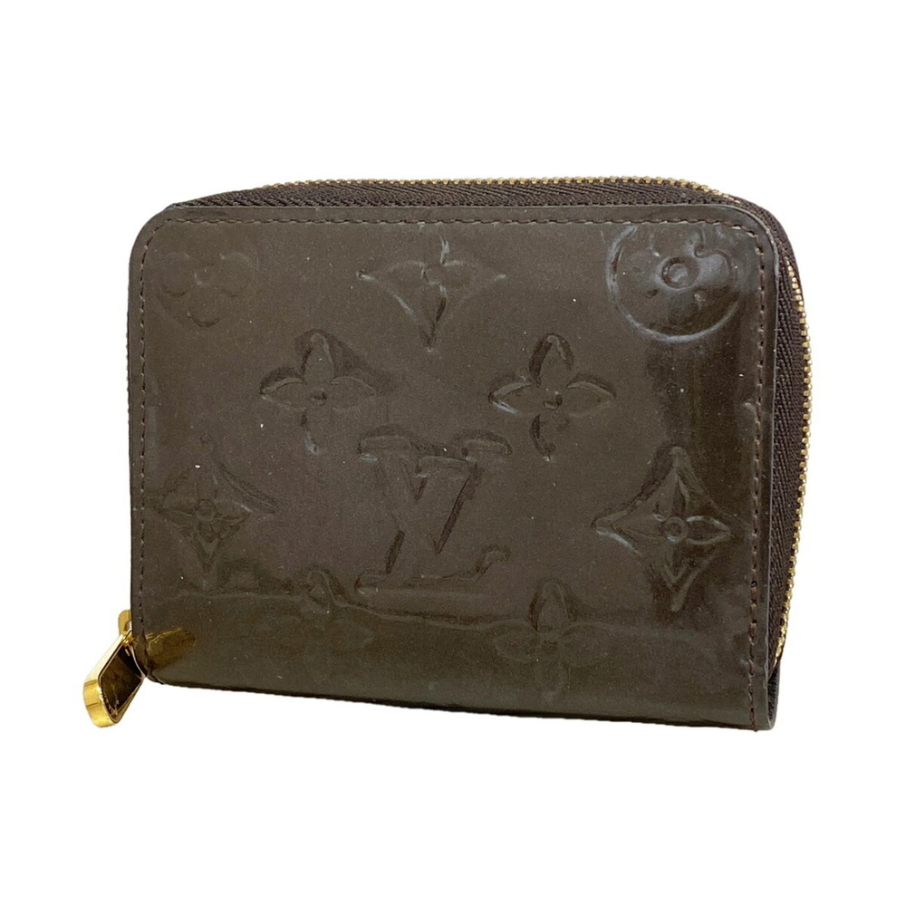 Louis Vuitton Vernis Zippy Coin Purse M91460 Terre d'Ombre (Women's)